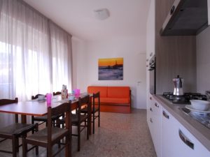 Big two-room apartment living room and kitchen