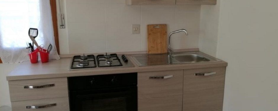 Small three-room apartment kitchen